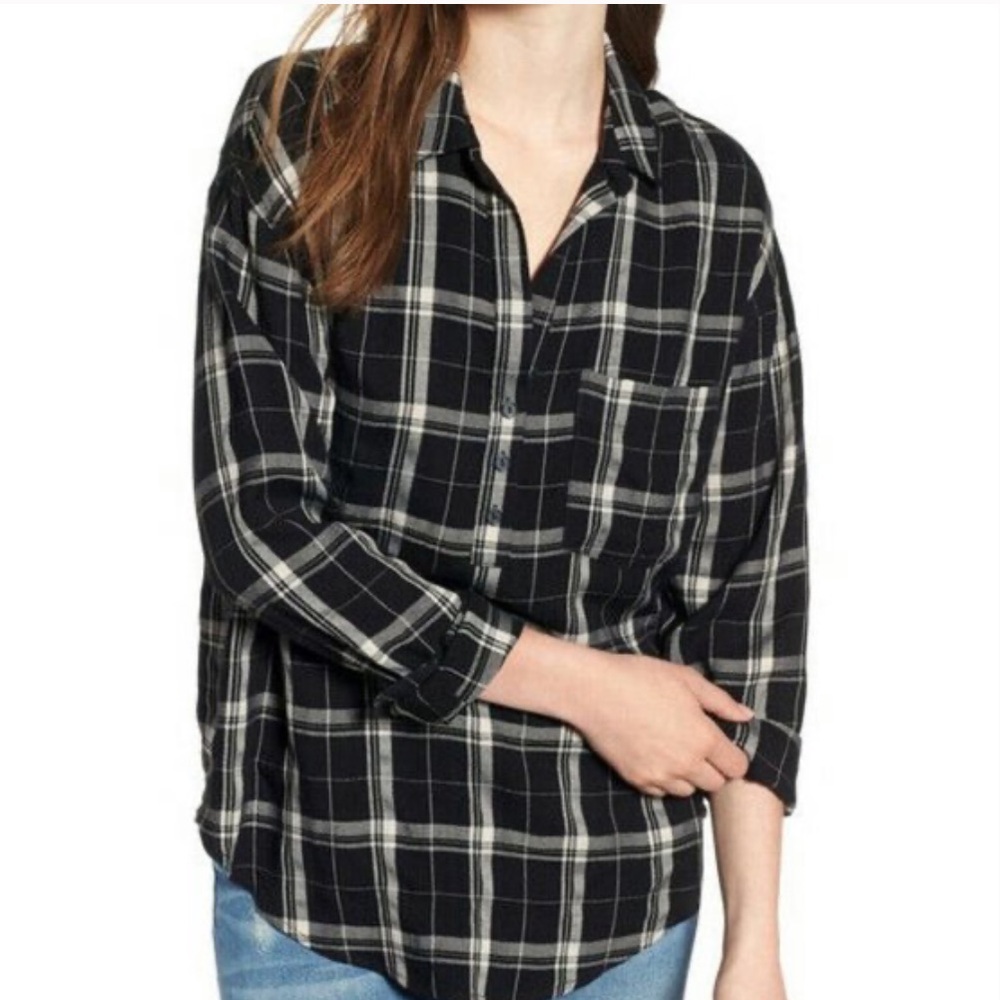 Lush Slouchy Pocket Henley